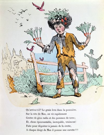 A criança que nunca lava, ilustração para &39;Les Defauts Horribles&39;, 1862 de Trim
