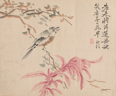 Espinafre de morango e rouxinol de Tsubaki Chinzan