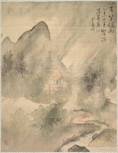 Dez mil bambus na névoa e na chuva, 1847. de Tsubaki Chinzan
