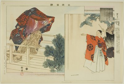 Mochizuki, da série "Pictures of No Performances (Nogaku Zue)" de Tsukioka Kogyo