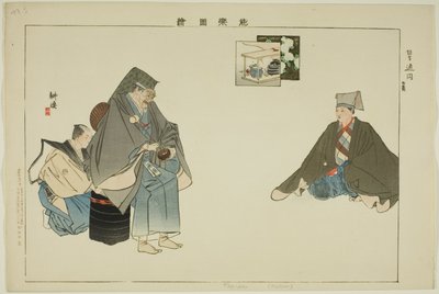 Tsuen (Kyogen), da série "Pictures of No Performances (Nogaku Zue)" de Tsukioka Kogyo