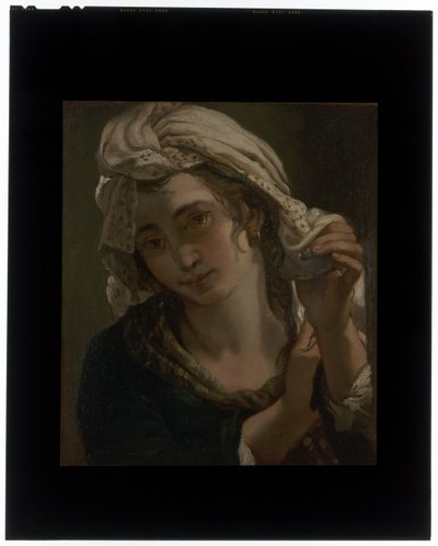 Retrato de Rosa Spisani, a mulher do artista de Ubaldo Gandolfi