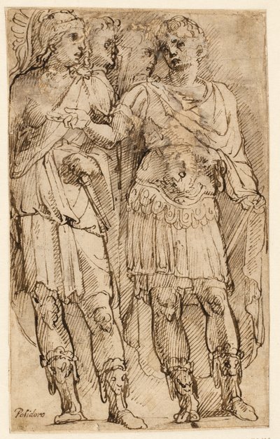 Um general romano e três soldados de Ubekendt