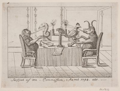 A visão especial de uma comissão no ano de 1798 de Ubekendt