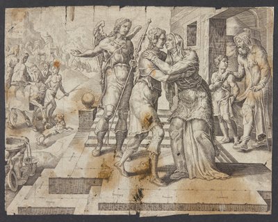 O regresso a casa de Tobias de Ubekendt efter Maarten van Heemskerck