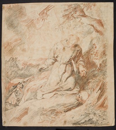 O estigma de Den hellige Frants de Ubekendt efter Peter Paul Rubens
