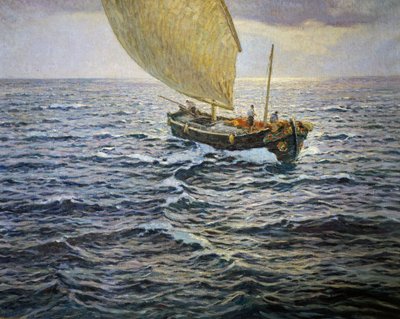A Hora de Prata, de Ugo Flumiani (1876-1938), óleo de Ugo Flumiani