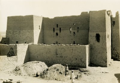 Mosteiro de São Simeão, Assuão, Egito, fotografia de Ugo Monneret de Villard de Ugo Monneret de Villard