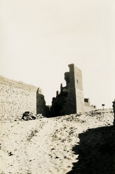 Mosteiro de São Simeão, Assuão, Egito, fotografia de Ugo Monneret de Villard de Ugo Monneret de Villard