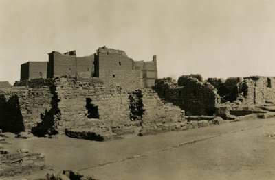Mosteiro de São Simeão, Assuão, Egito, fotografia de Ugo Monneret de Villard de Ugo Monneret de Villard