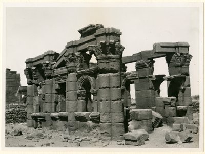 Quiosque romano, Naqa, Sudão, fotografia de Ugo Monneret de Villard de Ugo Monneret de Villard