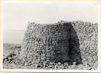 Torre do canto sudeste, Sabagura, Egito, fotografia de Ugo Monneret de Villard de Ugo Monneret de Villard