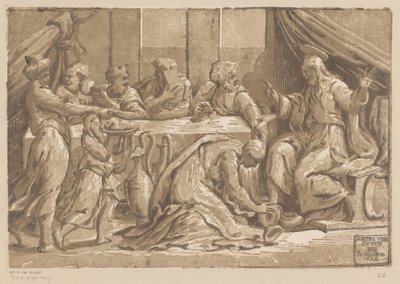 Cristo ungido por Maria Madalena de Ugo da Carpi