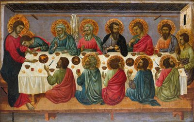 A Última Ceia, 1310-1315 de Ugolino di Nerio