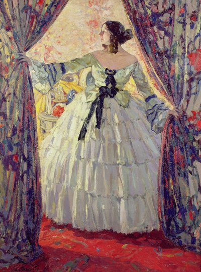 Mulher de vestido branco de Ulisse Caputo