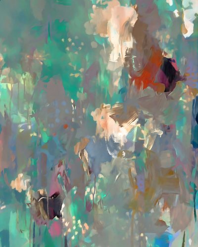Abstrato floral fluido de Uma Gokhale