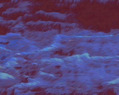 Ondas azuis misteriosas de Uma Gokhale