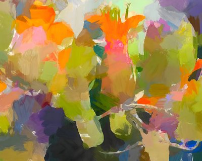 Flores abstratas vibrantes de Uma Gokhale