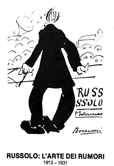 Capa do livro para o concerto Futurista de Russolo" L