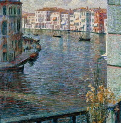 Grande Canal em Veneza de Umberto Boccioni