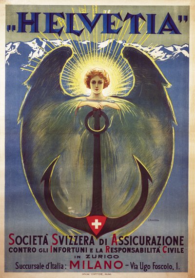Cartaz Helvetia de Umberto Boccioni de Umberto Boccioni