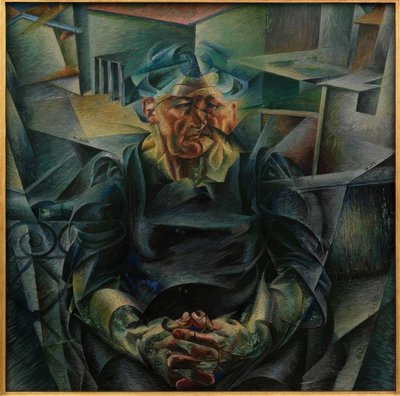 Construção horizontal de Umberto Boccioni