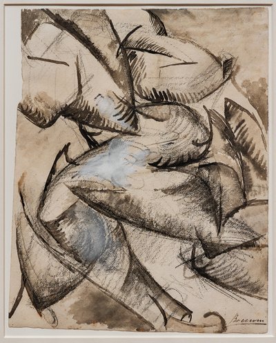 Eu quero le formas humanas em movimento (Músculos em movimento) de Umberto Boccioni
