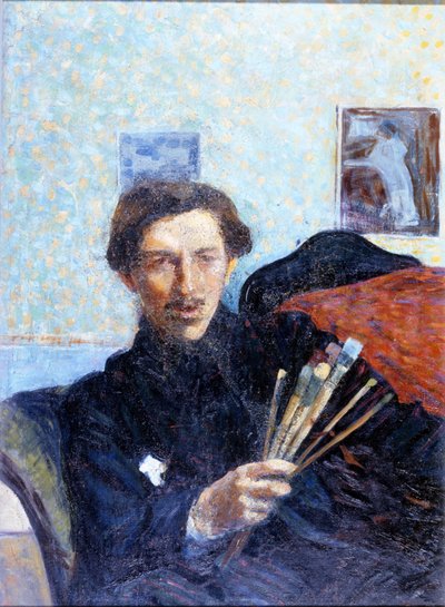 Auto-retrato de Umberto Boccioni em 1908. Pinacoteca di Brera Milan. de Umberto Boccioni