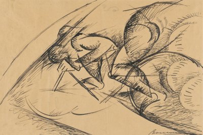 Estudo para a Força Dinâmica de um Ciclista I de Umberto Boccioni