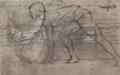 O Atleta, 1907. de Umberto Boccioni