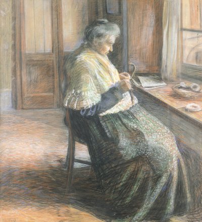 O Retrato da Mãe da Mulher Envelhecida de Umberto Boccioni