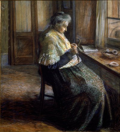 O Retrato da Mãe da Mulher Envelhecida de Umberto Boccioni