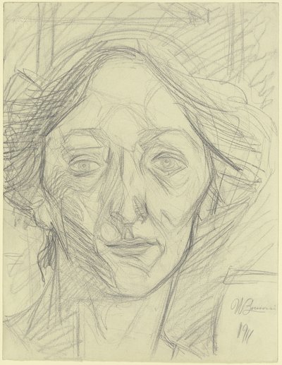 Cabeça de mulher de Umberto Boccioni