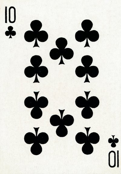 10 de clubes de um baralho de cartas de baralho Goodall & Son Ltd., c1940 de Unbekannt