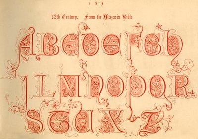 Século XII. Da Bíblia Mazarin, 1862 de Unbekannt