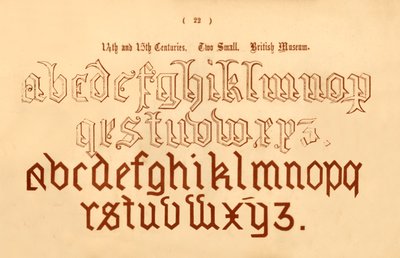 Séculos 14 e 15. Dois pequenos. Museu Britânico, 1862 de Unbekannt