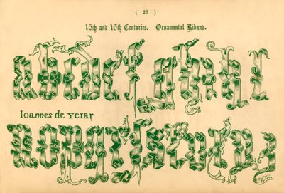 Séculos XV e XVI. Riband ornamental, 1862 de Unbekannt
