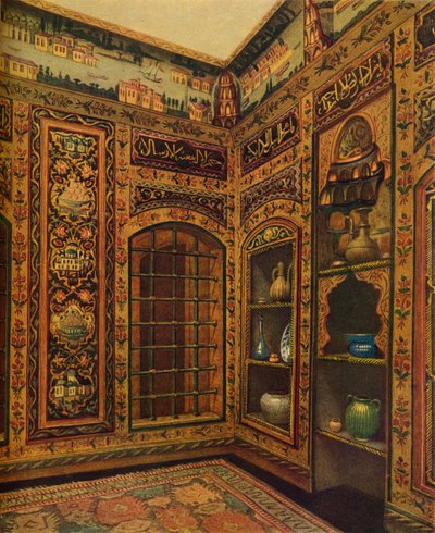 Quarto com painéis do século XVI-XVII de Damasco, 1913 de Unbekannt