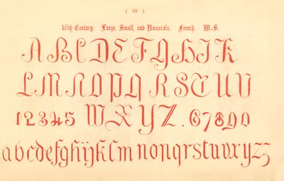 Século XVI. Grande, Pequeno e Numerais. Francês. MS., 1862 de Unbekannt
