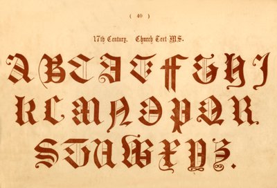 Século XVII. Texto da Igreja MS., 1862 de Unbekannt