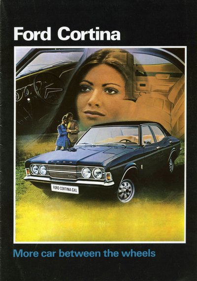 1972 Ford Cortina Mk3 capa da brochura de vendas. de Unbekannt