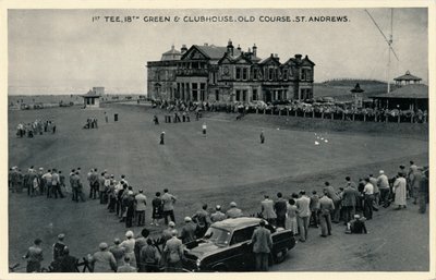 1 ° Tee, 18 ° Green & Clubhouse, Old Course, St. Andrews, c1955 de Unbekannt