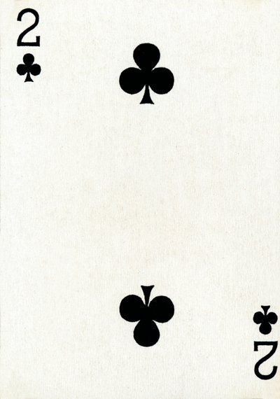 2 de clubes de um baralho de cartas de baralho Goodall & Son Ltd., c1940 de Unbekannt