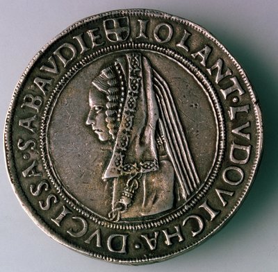 4-Testoon. Ducado Sabóia, Itália, Verso: Iolanta Ludovica, Duquesa de Sabóia, 1497-1504 de Unbekannt