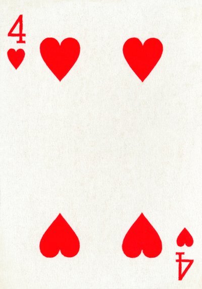 4 de Copas de um baralho de cartas de baralho Goodall & Son Ltd., c1940 de Unbekannt