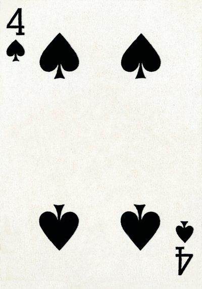 4 de espadas de um baralho de cartas de baralho Goodall & Son Ltd., c1940 de Unbekannt