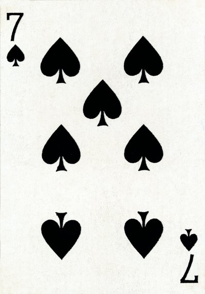 7 de espadas de um baralho de cartas de baralho Goodall & Son Ltd., c1940 de Unbekannt
