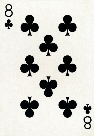 8 de clubes de um baralho de cartas de baralho Goodall & Son Ltd., c1940 de Unbekannt