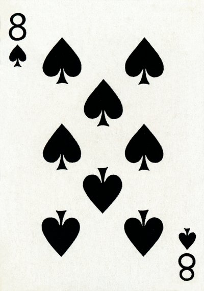 8 de espadas de um baralho de cartas de baralho Goodall & Son Ltd., c1940 de Unbekannt