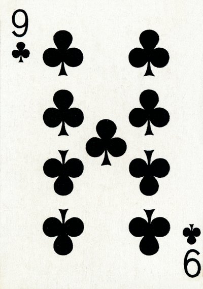 9 de clubes de um baralho de cartas de baralho Goodall & Son Ltd., c1940 de Unbekannt